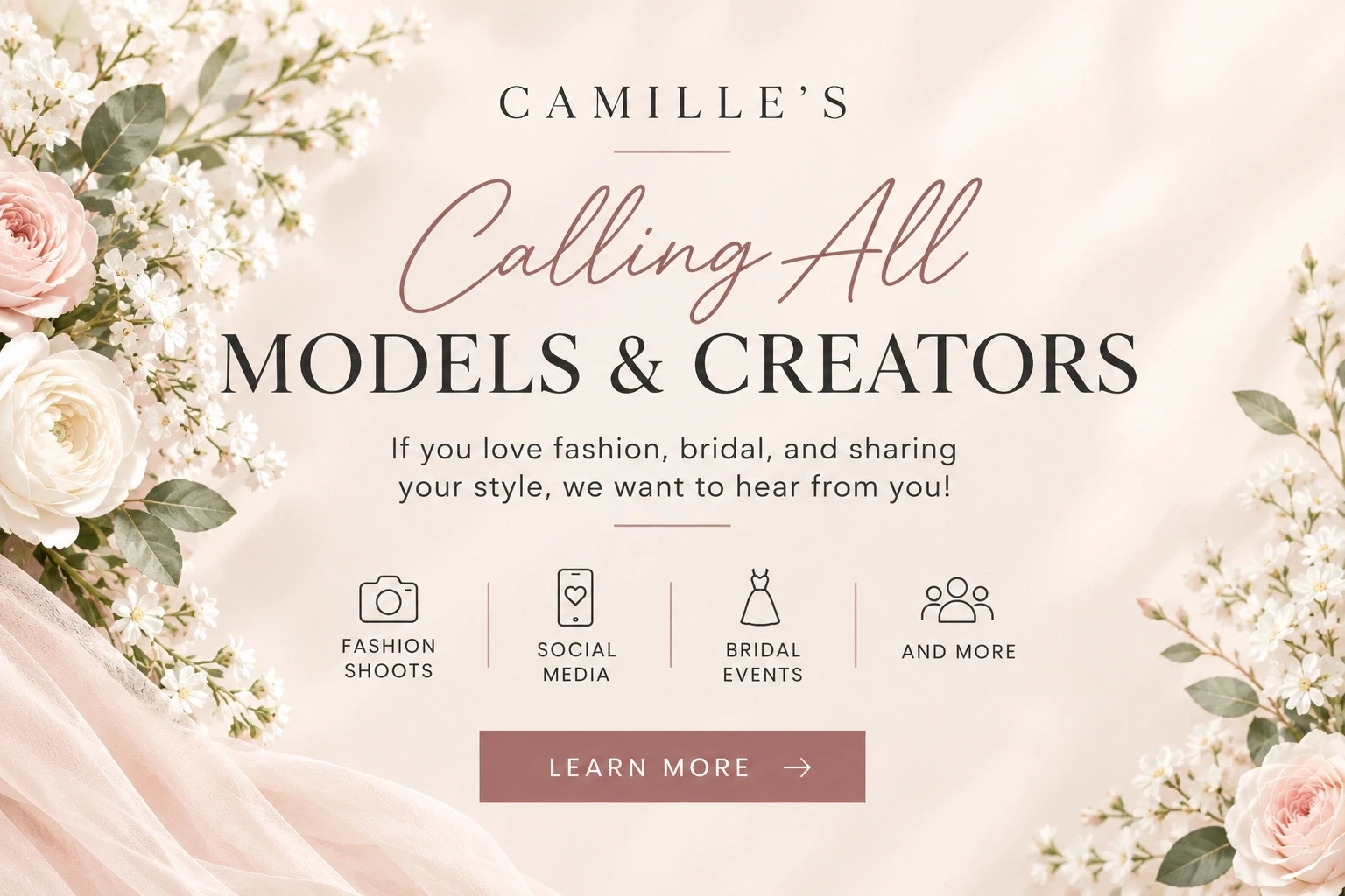 Join Camille&rsquo;s Models & Creators