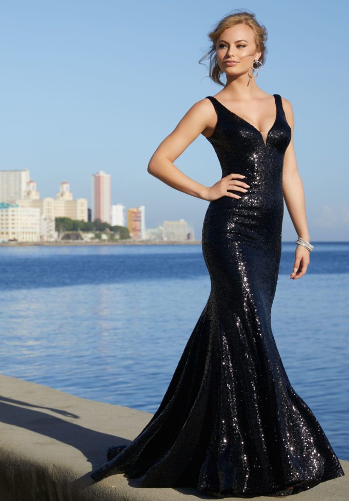 evening dress trends 2018 Benedetta Black & Cream Long-Sleeve Drop-Waist Maxi Dress – Club L London