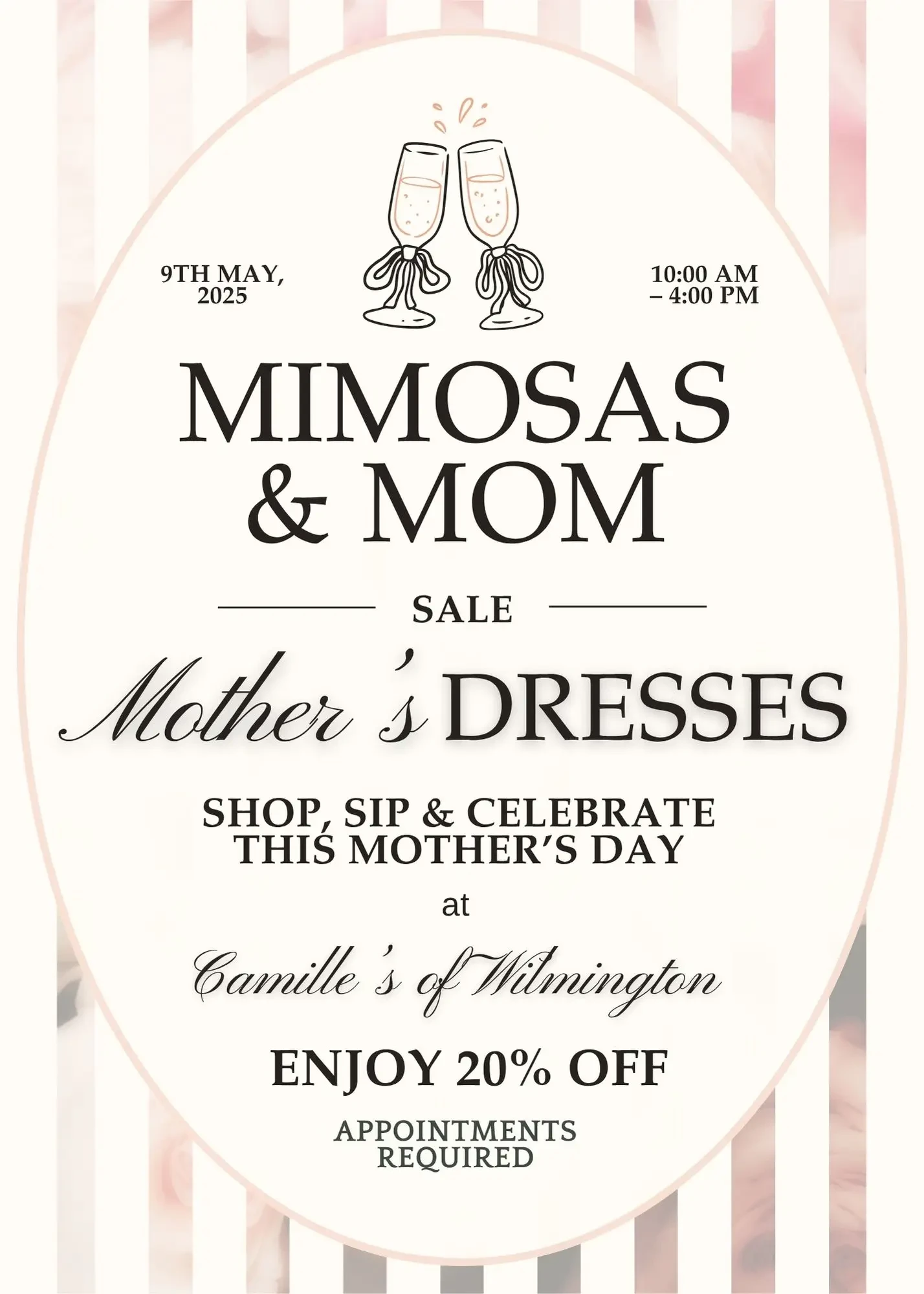 Mimosas with Mom: An All-Day Celebration at Camille’s. Mobile Image