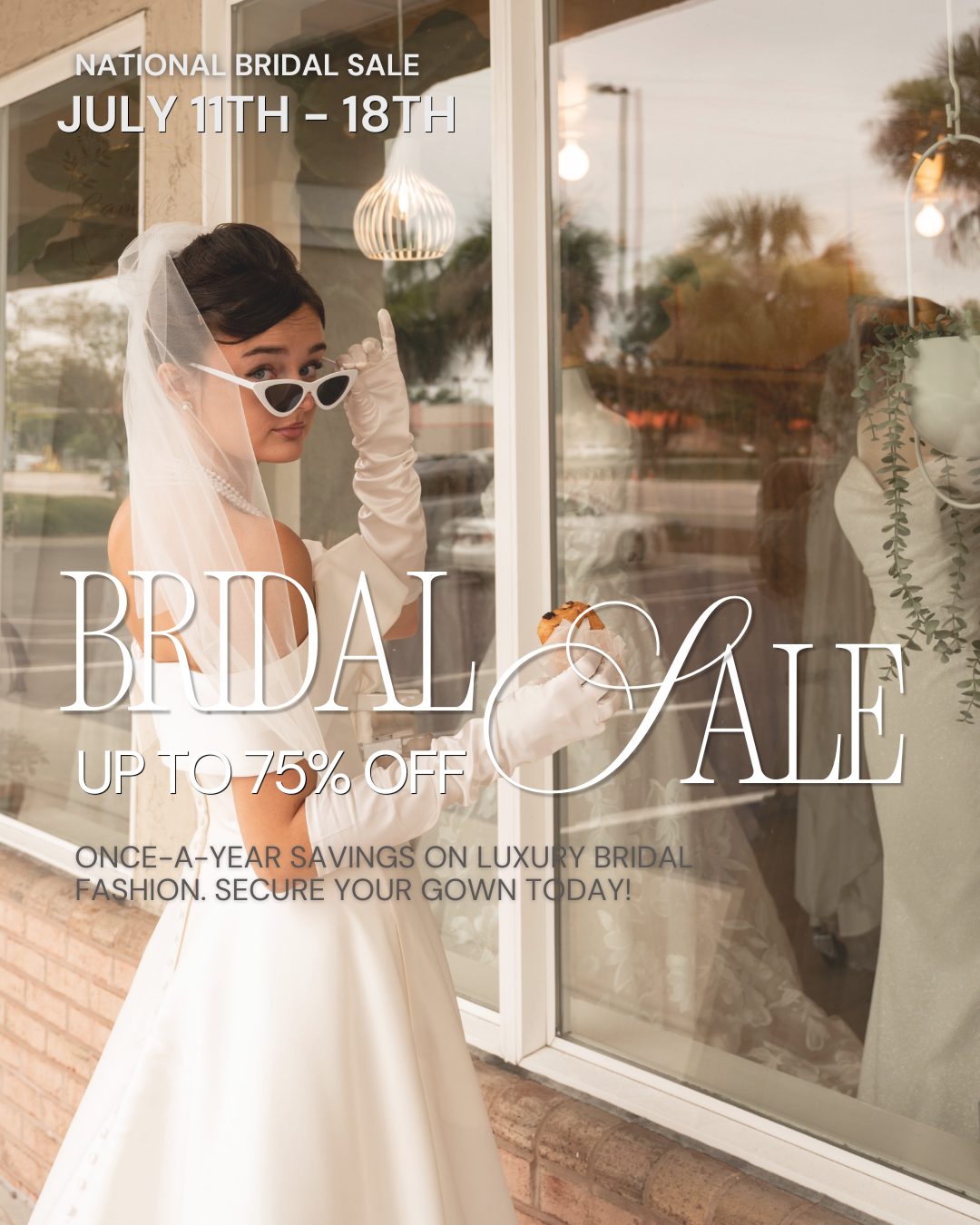 Say Yes for Less at Camille’s: The National Bridal Sale Is Here!. Mobile Image