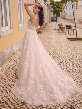 Maggie Sottero Style #EDWINA (23MS617A01 - Sparkle tull with embellished lace motifs) #2 thumbnail