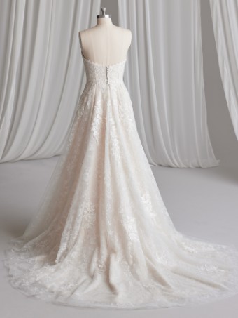 Maggie Sottero Style #CHELSEA (23MS683A01 - Patterned glitter tulle with embellished motifs) #2 thumbnail