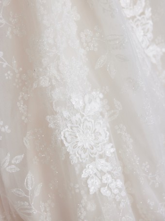 Maggie Sottero Style #CHELSEA (23MS683A01 - Patterned glitter tulle with embellished motifs) #3 thumbnail