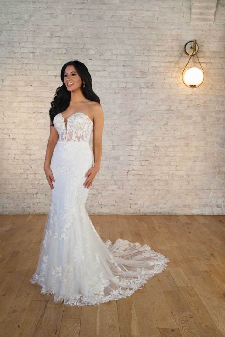 Stella York Style #7736-lined bodice with sequin/glitter detail Default Thumbnail Image
