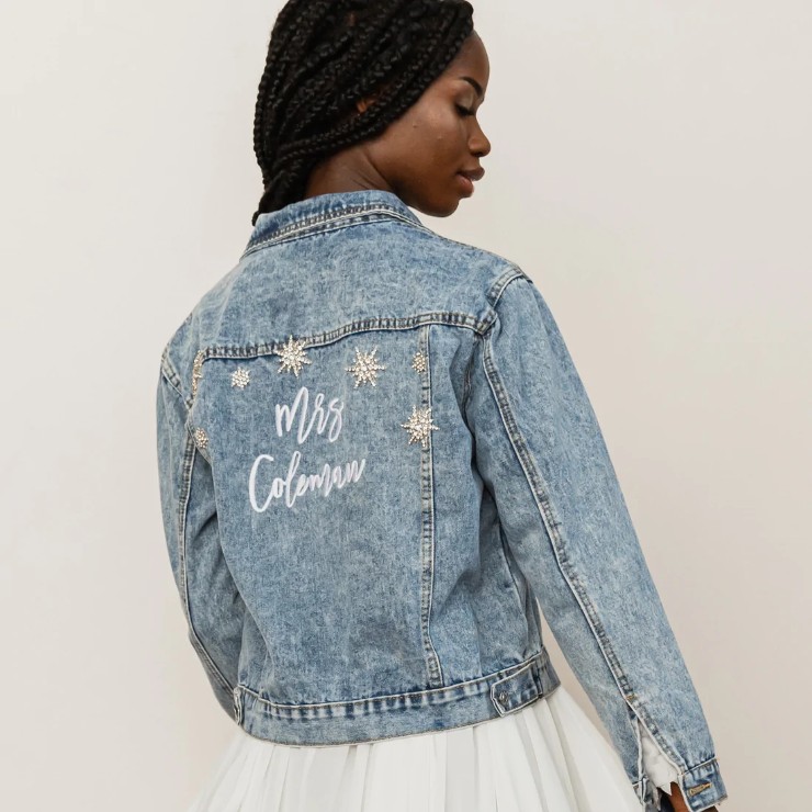 Heirloom Bridal Style #Star Struck Denim Jacket for Bride Default Thumbnail Image