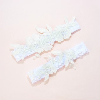 Heirloom Bridal Style #Calypso Floral Lace Garter D102-D102 #0 thumbnail