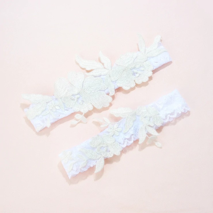 Heirloom Bridal Style #Calypso Floral Lace Garter D102-D102 Default Thumbnail Image