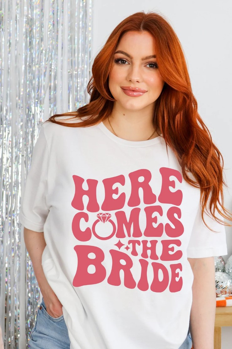 Heirloom Bridal Style #Here Comes the Bride Shirt Default Thumbnail Image