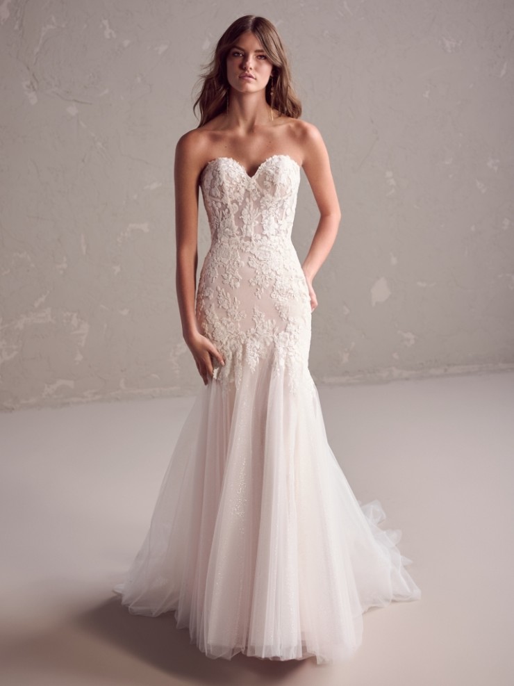 Rebecca Ingram Style #Kirstie (24RS150B01) lined, embellished, glitter tule Default Thumbnail Image