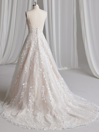 Maggie Sottero Style #EDWINA #5 Ivory over Blush (gown with Natural Illusion) thumbnail