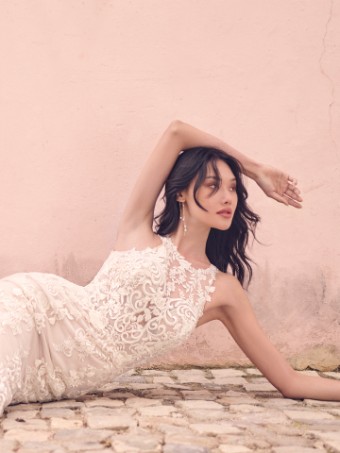 Maggie Sottero Style #CLAIRE #1 All Ivory (gown with Ivory Illusion) thumbnail