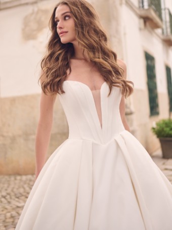 Maggie Sottero Style #DERRICK #1 Ivory (gown with Natural Illusion) thumbnail
