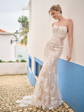 Sottero and Midgley Style #ADELAIDE #0 Ivory over Nude (gown with Natural Illusion) thumbnail