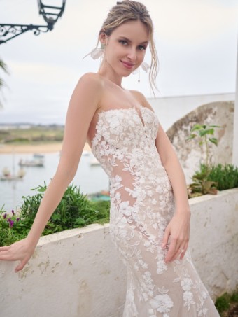 Sottero and Midgley Style #ADELAIDE #2 Ivory over Nude (gown with Natural Illusion) thumbnail