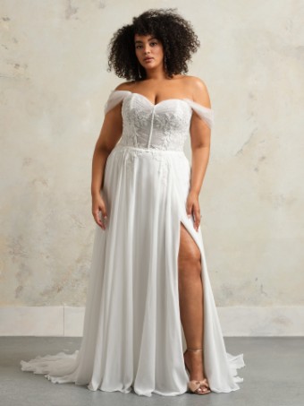 Rebecca Ingram Style #BLAKE (24RS815A01) #0 Ivory (gown with Ivory Illusion) thumbnail