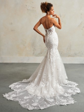 Maggie Sottero Style #BRIDGET #7 Ivory over Soft Blush (gown with Natural Illusion) thumbnail