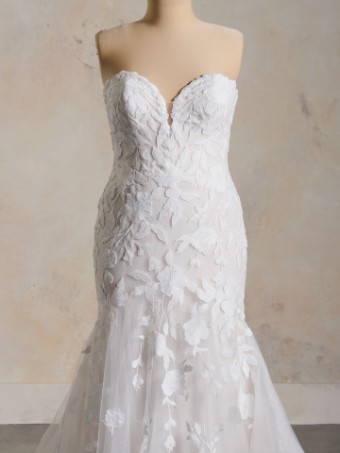 Maggie Sottero Style #BRIDGET #5 Ivory over Soft Blush (gown with Natural Illusion) thumbnail