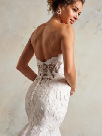 Maggie Sottero Style #BRIDGET #4 Ivory over Soft Blush (gown with Natural Illusion) thumbnail