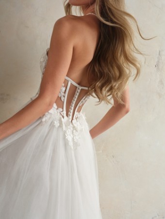 Maggie Sottero Style #ANGELETTE #5 Ivory (gown with Natural Illusion) thumbnail