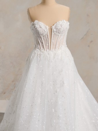 Sottero and Midgley Style #ATHLONE #0 Ivory/Silver Accent (gown with Ivory Illusion) thumbnail
