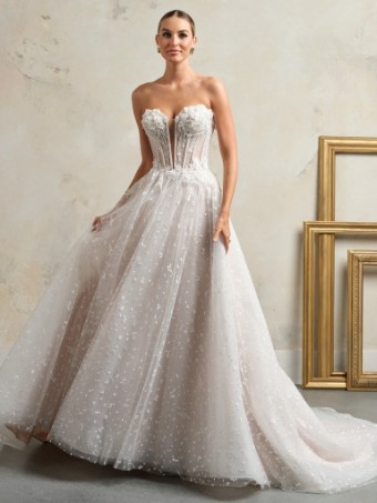 Sottero and Midgley Style #ATHLONE #1 Ivory/Silver Accent (gown with Ivory Illusion) thumbnail