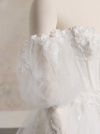Sottero and Midgley Style #ATHLONE #5 Ivory/Silver Accent (gown with Ivory Illusion) thumbnail
