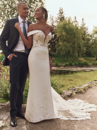 Maggie Sottero Style #YARA #0 Ivory (gown with Natural Illusion) thumbnail