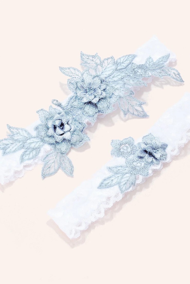 Heirloom Bridal Style #Astrid Floral Lace Garter Set D27 Default Thumbnail Image