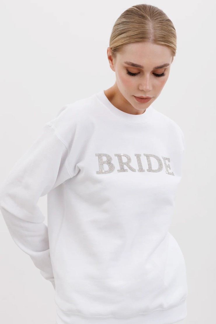 Heirloom Bridal Style #BRIDE Sparkle Sweatshirt Default Thumbnail Image