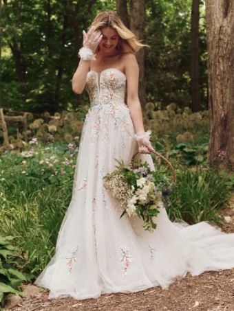 Maggie Sottero Style #ZEPHYRINE #3 Ivory/Blush Accent over Blush (gown with Natural Illusion) thumbnail