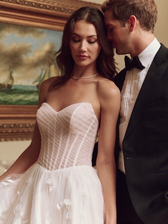 Sottero and Midgley Style #ZAYN #10 All Ivory (gown with Ivory Illusion) thumbnail