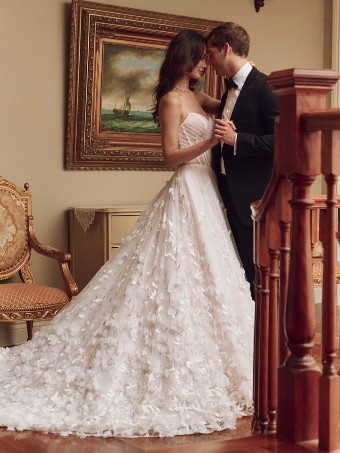Sottero and Midgley Style #ZAYN #9 All Ivory (gown with Ivory Illusion) thumbnail