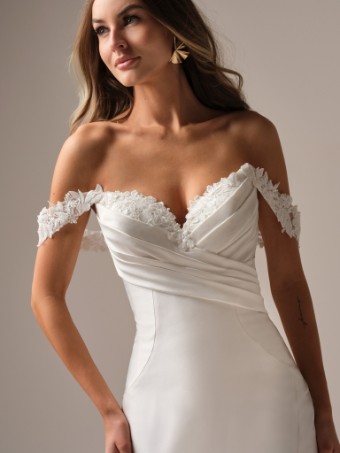 Rebecca Ingram Style #CINDY (25RS931A01) #1 All Ivory (Ivory Illusion) thumbnail