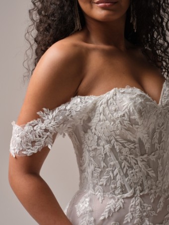 Rebecca Ingram Style #VICTORIA (25RB875A01 - Unlined bodice, Glitter tulle) #1 Ivory thumbnail