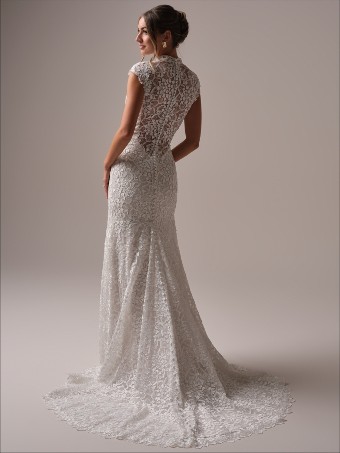 Maggie Sottero Style #AUBURN #2 Ivory over Soft Pearl (gown with Ivory Illusion) thumbnail