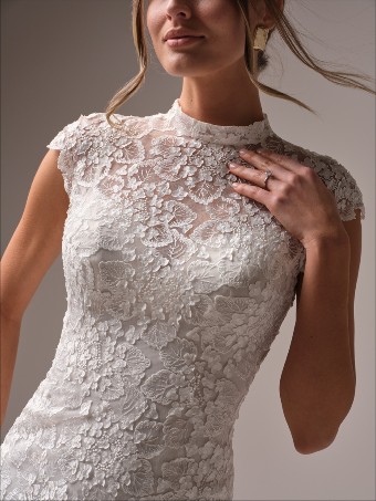 Maggie Sottero Style #AUBURN #1 Ivory over Soft Pearl (gown with Ivory Illusion) thumbnail