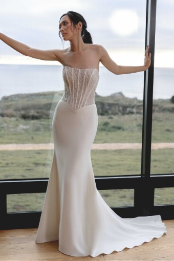 Adore by Justin Alexander Style #11411 #0 Ivory/Latte thumbnail