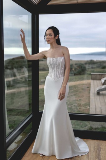 Adore by Justin Alexander Style #11411 #2 Ivory/Latte thumbnail