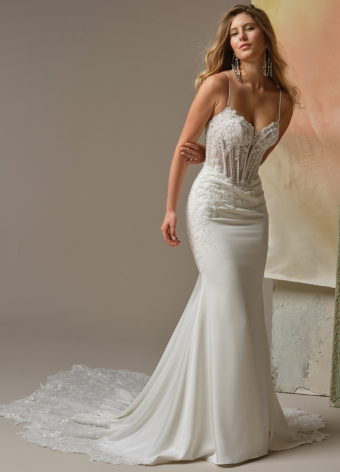 Maggie Sottero Style #India #0 All Ivory (gown with Ivory Illusion) thumbnail