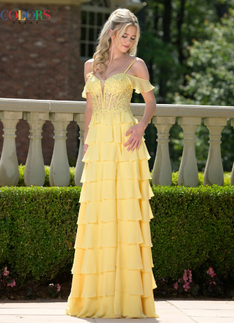 Colors Dress Style #3820 #6 Yellow thumbnail