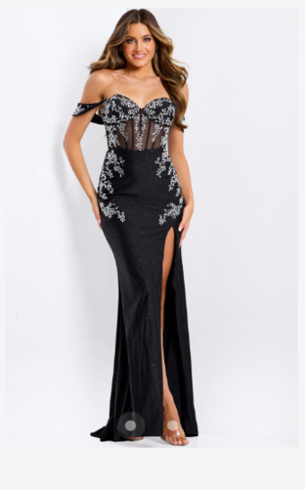 Jovani Style #49659 #0 default Black/Silver thumbnail
