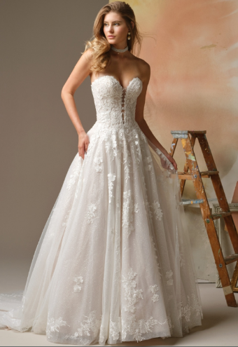 Maggie Sottero Style #Jennifer #0 All Ivory (gown with Ivory Illusion) thumbnail