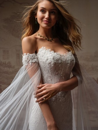 Maggie Sottero Style #COLLETTE #4 All Ivory (gown with Ivory Illusion) thumbnail