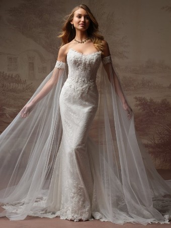 Maggie Sottero Style #COLLETTE #3 All Ivory (gown with Ivory Illusion) thumbnail
