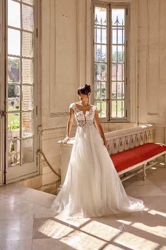 Adore by Justin Alexander Style #11449 #8 Ivory/Ivory/Latte thumbnail