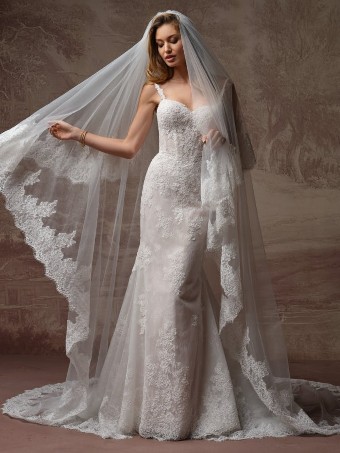 Rebecca Ingram Style #ESMERALDA LANE (F6RK051A01 - Unlined bodice, Attached straps, Sequin tulle) #2 Ivory over Blush (gown with Ivory Illusion) thumbnail