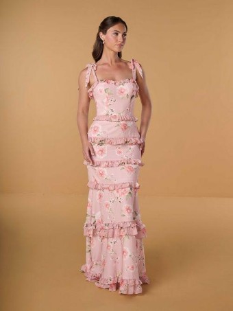 Christina Wu Celebration Style #22314 #0 default Dusty Peach Floral Breeze thumbnail