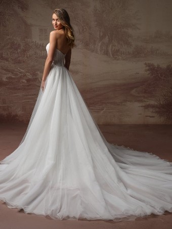 Rebecca Ingram Style #SAMIRA (F6RS203A02 - Unlined bodice, Plain tulle) #2 All Ivory (gown with Ivory Illusion) thumbnail