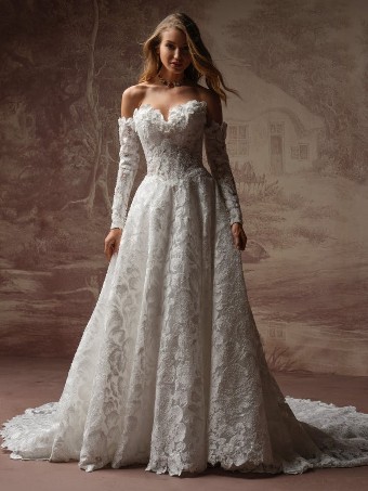 Sottero and Midgley Style #MERRIGAN #1 All Ivory (gown with Ivory Illusion) thumbnail