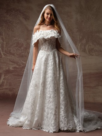 Sottero and Midgley Style #MERRIGAN #2 All Ivory (gown with Ivory Illusion) thumbnail